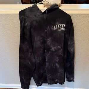 Men's Black Tie-Dye Hoodie